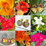 August Blooms Collection - Rhombus Earrings