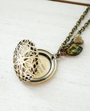 You make the world a better place - Quote Locket - Women's Locket - Quote Jewelry