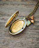 Although the world is full of suffering it is also full of overcoming of it Helen Keller - Quote Locket