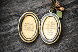 Although the world is full of suffering it is also full of overcoming of it Helen Keller - Quote Locket