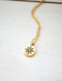 Go confidently in the direction of your dreams - Compass Necklace