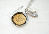 A friend is someone who knows the song in your heart - Friendship Locket - Best Friend Gift, Friend necklace, friend locket