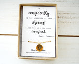 Go confidently in the direction of your dreams - Compass Necklace