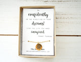 Go confidently in the direction of your dreams - Compass Necklace