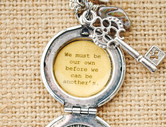 We must be our own before we can be another's - Quote Locket - Women's Locket