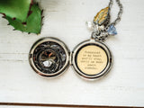 Treasured in my heart you'll stay until we meet again someday - Memorial Locket