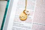 Faith can move mountains - Faith Necklace - Teardrop Mountain Necklace, Mustard Seed Necklace, Christian Jewelry, Baptism, Gold or Silver