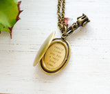 Velveteen Rabbit Inspired Womens Locket - Quote Locket - Real is what you become when someone really loves you for a very long time.