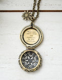 When you can't find the sunshine, be the sunshine - Quote Lockets - Encouragement Gift - Friendship Locket