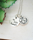 He's got the whole world in His hands - Christian Necklace, Faith Jewelry