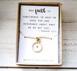 Mustard Seed Necklace - Christian Necklace, Faith Jewelry, Easter, Baptism - Gold or Silver