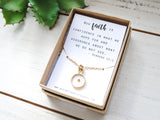 Mustard Seed Necklace - Christian Necklace, Faith Jewelry, Easter, Baptism - Gold or Silver