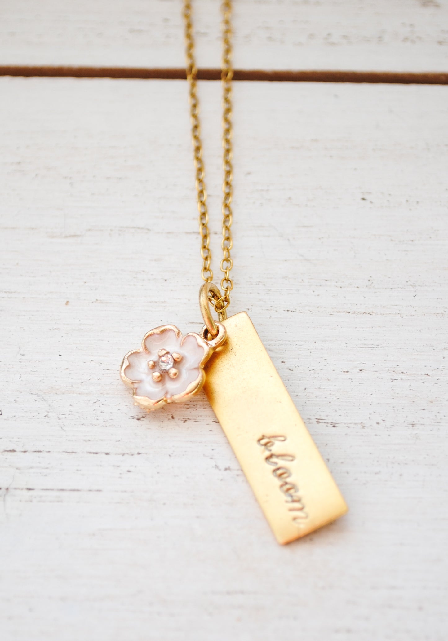 Cherry Blossom Necklace - Bloom - minimalist necklace - graduation gift, easter, daughter necklace - sakura