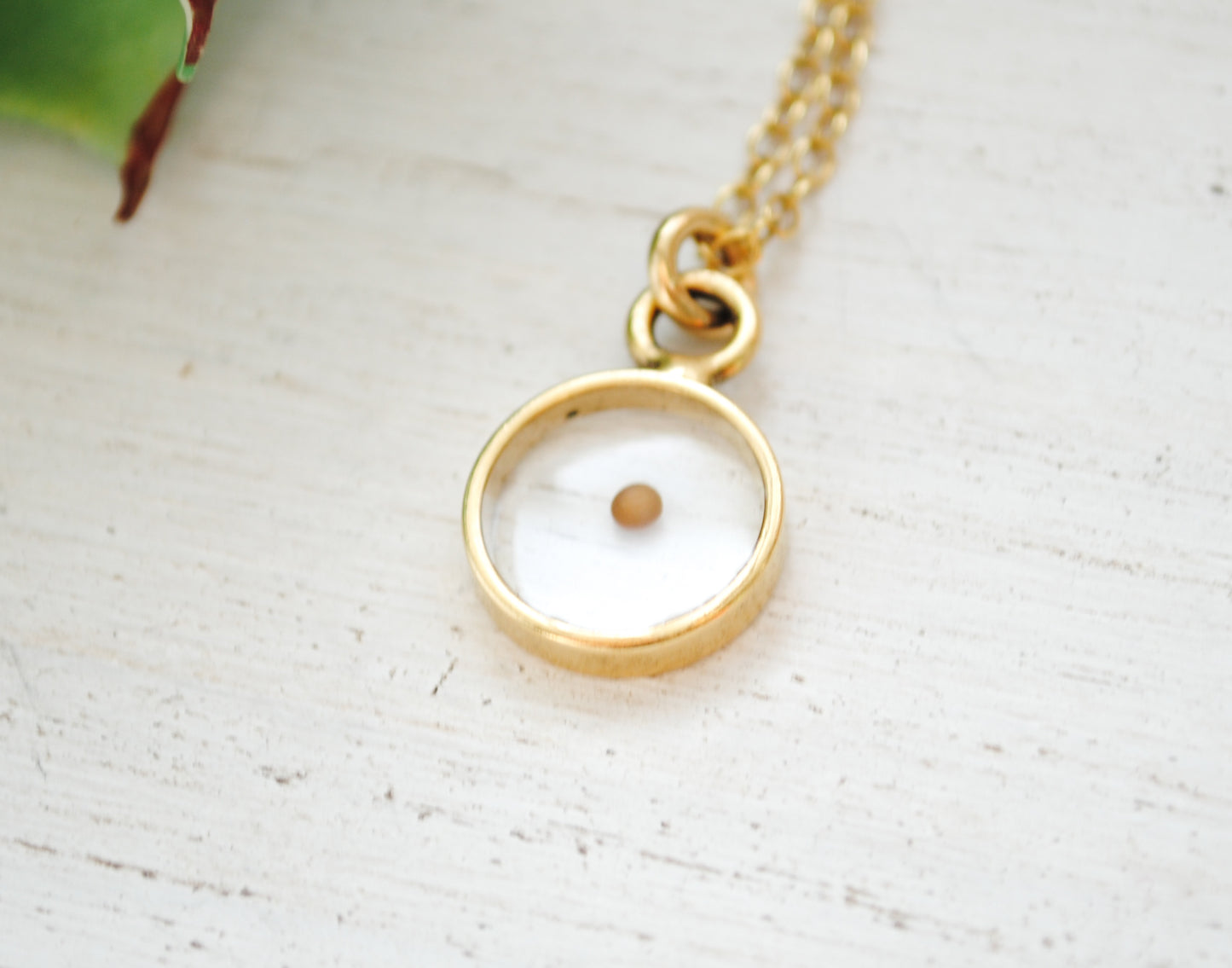 Mustard Seed Necklace - Christian Necklace, Faith Jewelry, Easter, Baptism - Gold or Silver