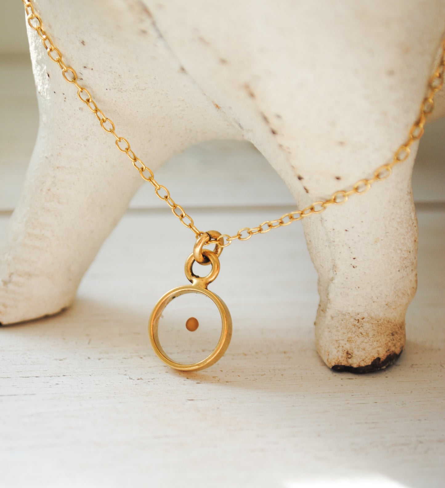 Mustard Seed Necklace - Christian Necklace, Faith Jewelry, Easter, Baptism - Gold or Silver