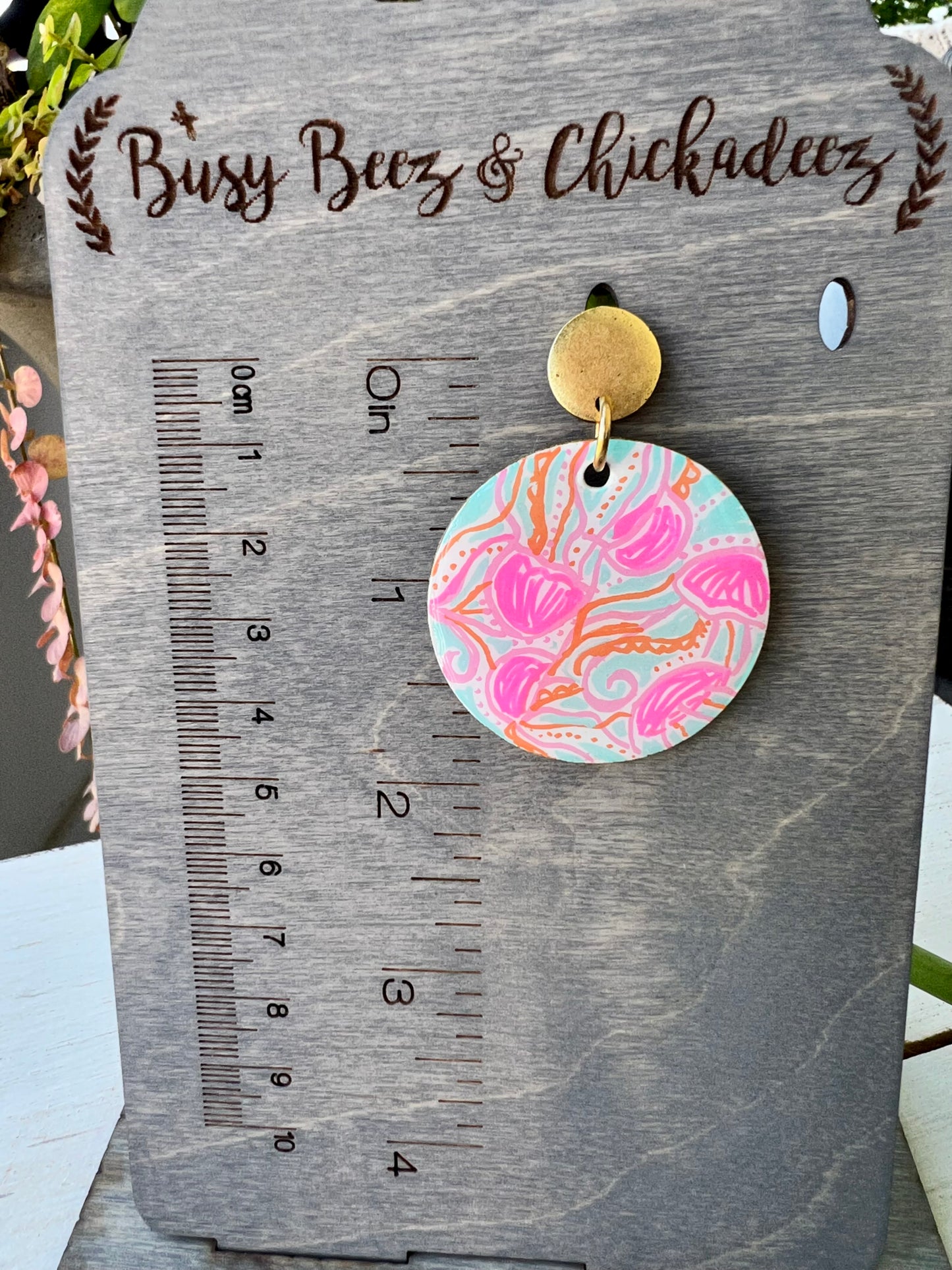 Hand Painted Don't Be Jelly - Jellyfish Earrings