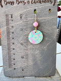 Hand Painted Sand Dollar Earrings