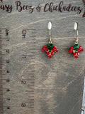 Merry and Bright Vintage Rhinestone Earrings