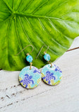 Hand Painted Sea Turtle Earrings