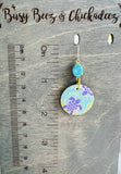 Hand Painted Sea Turtle Earrings