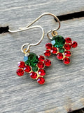 Merry and Bright Vintage Rhinestone Earrings