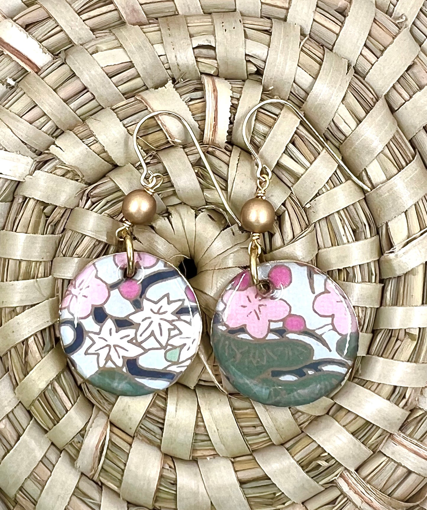 Floral Print Earrings