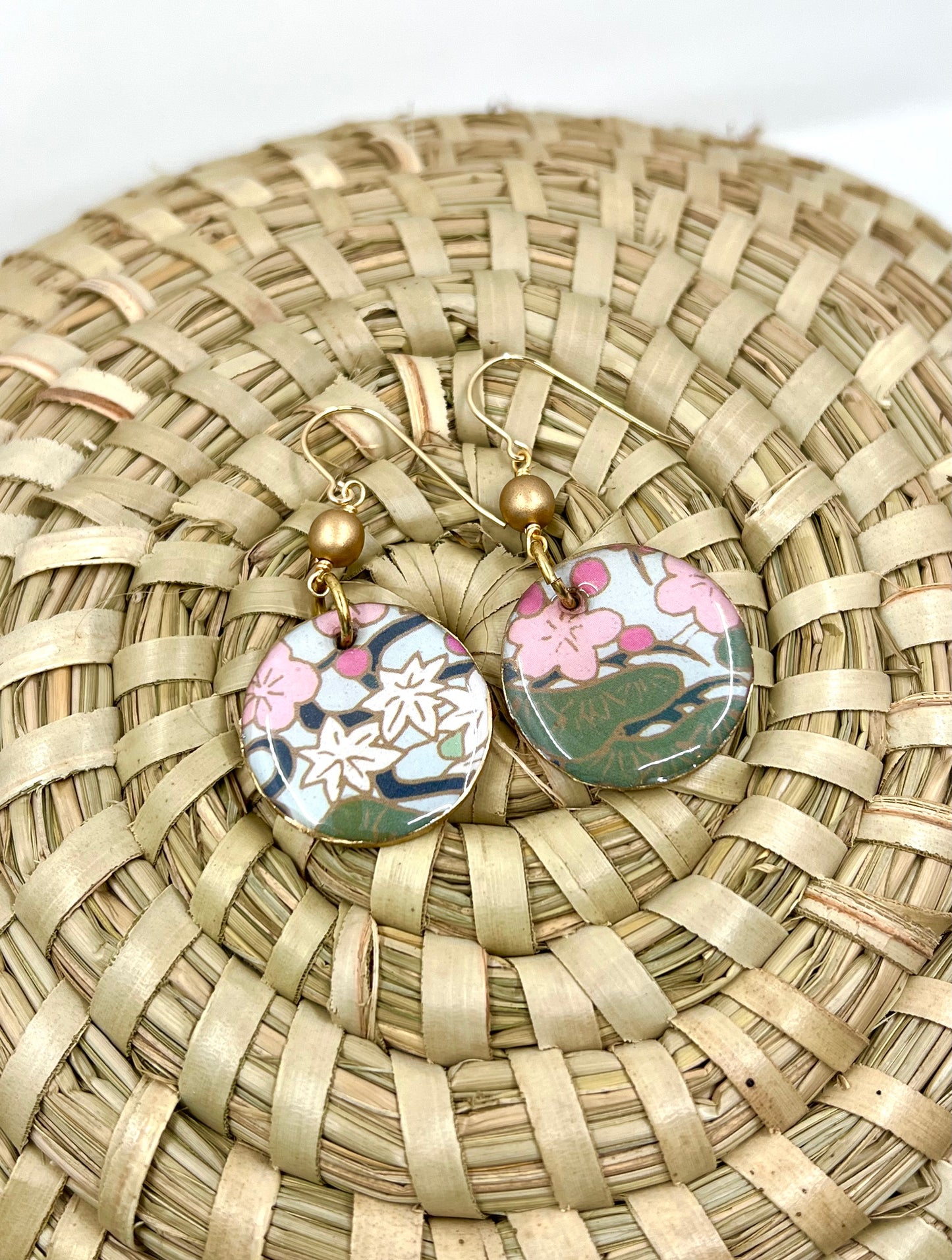 Floral Print Earrings