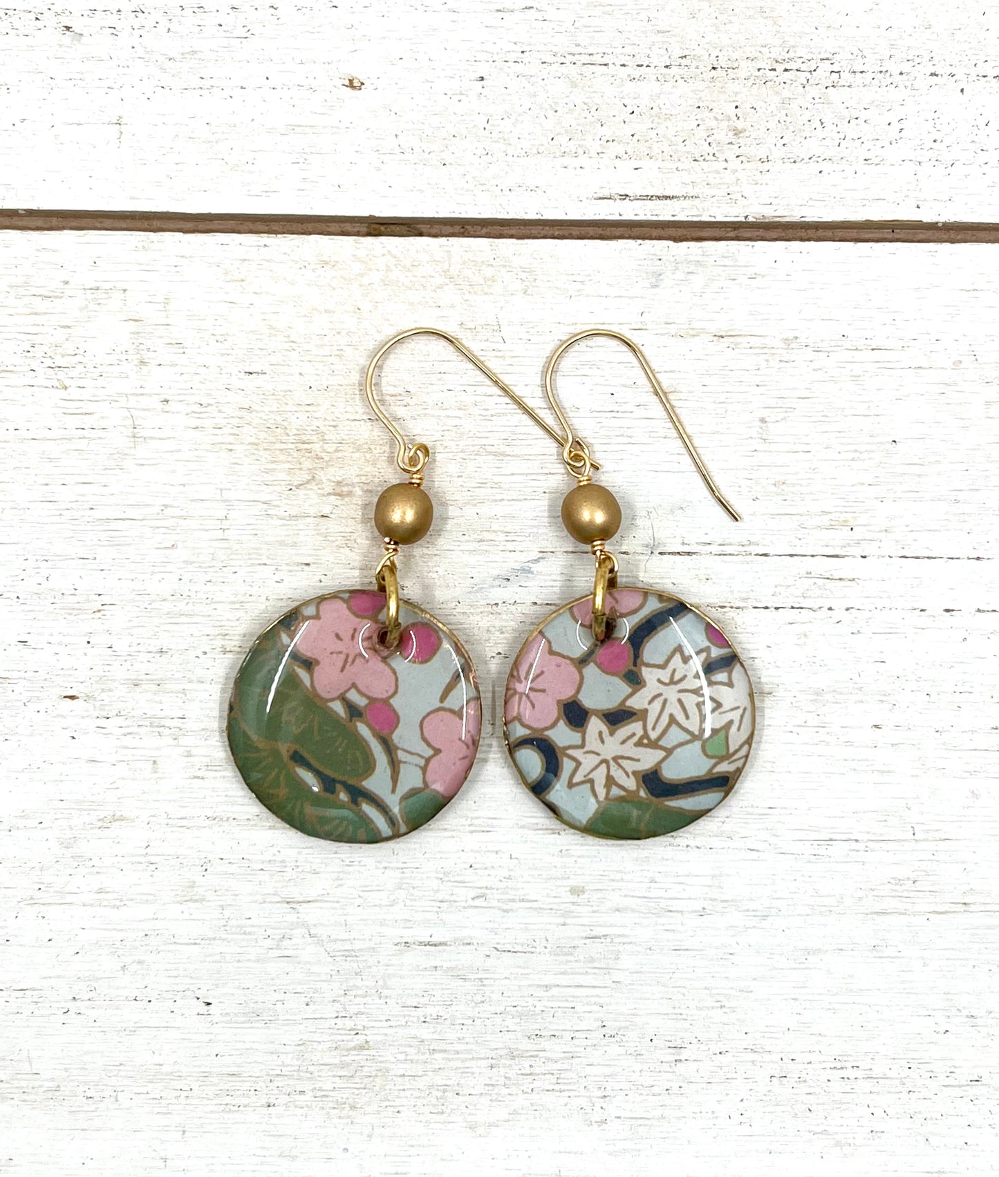 Floral Print Earrings