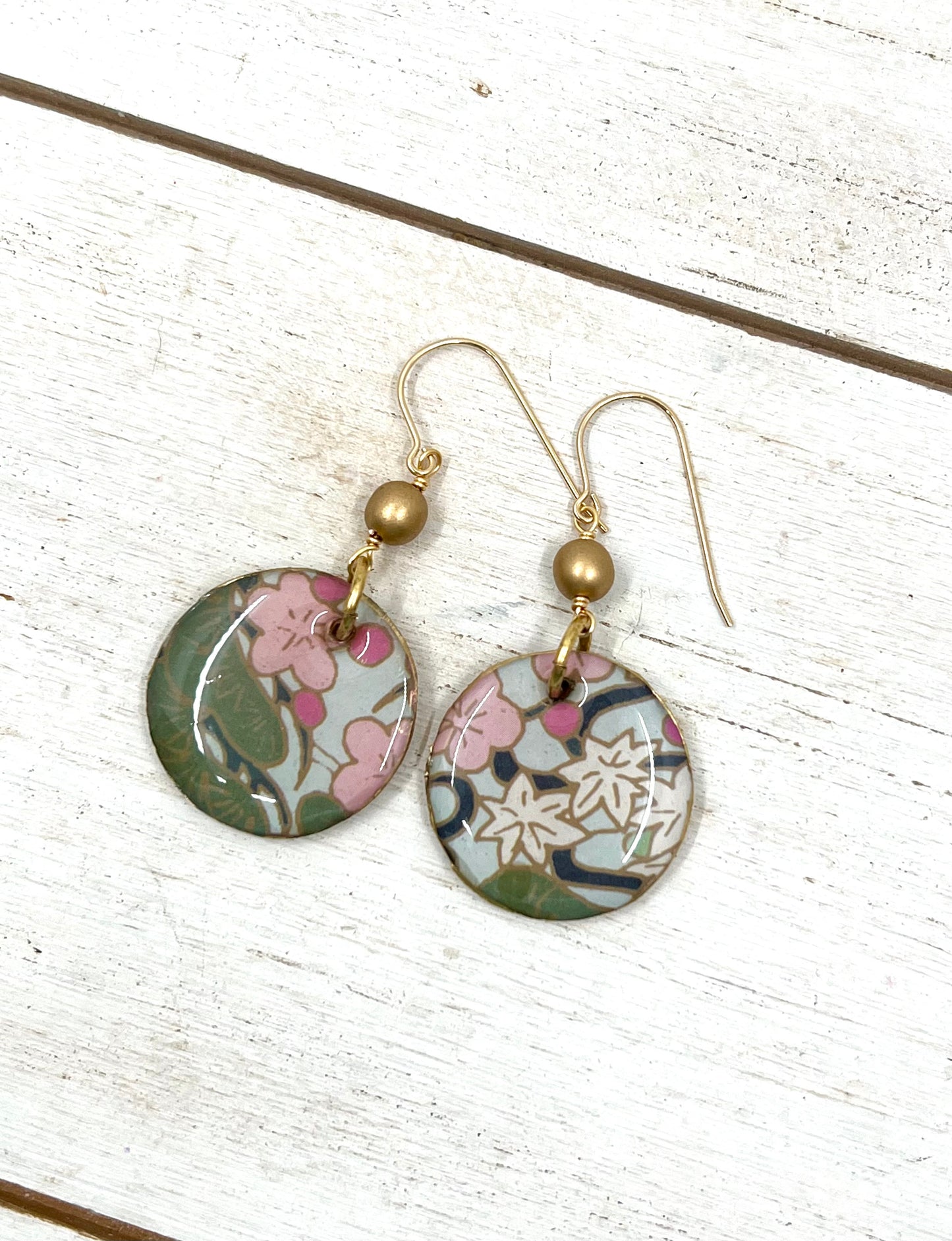 Floral Print Earrings